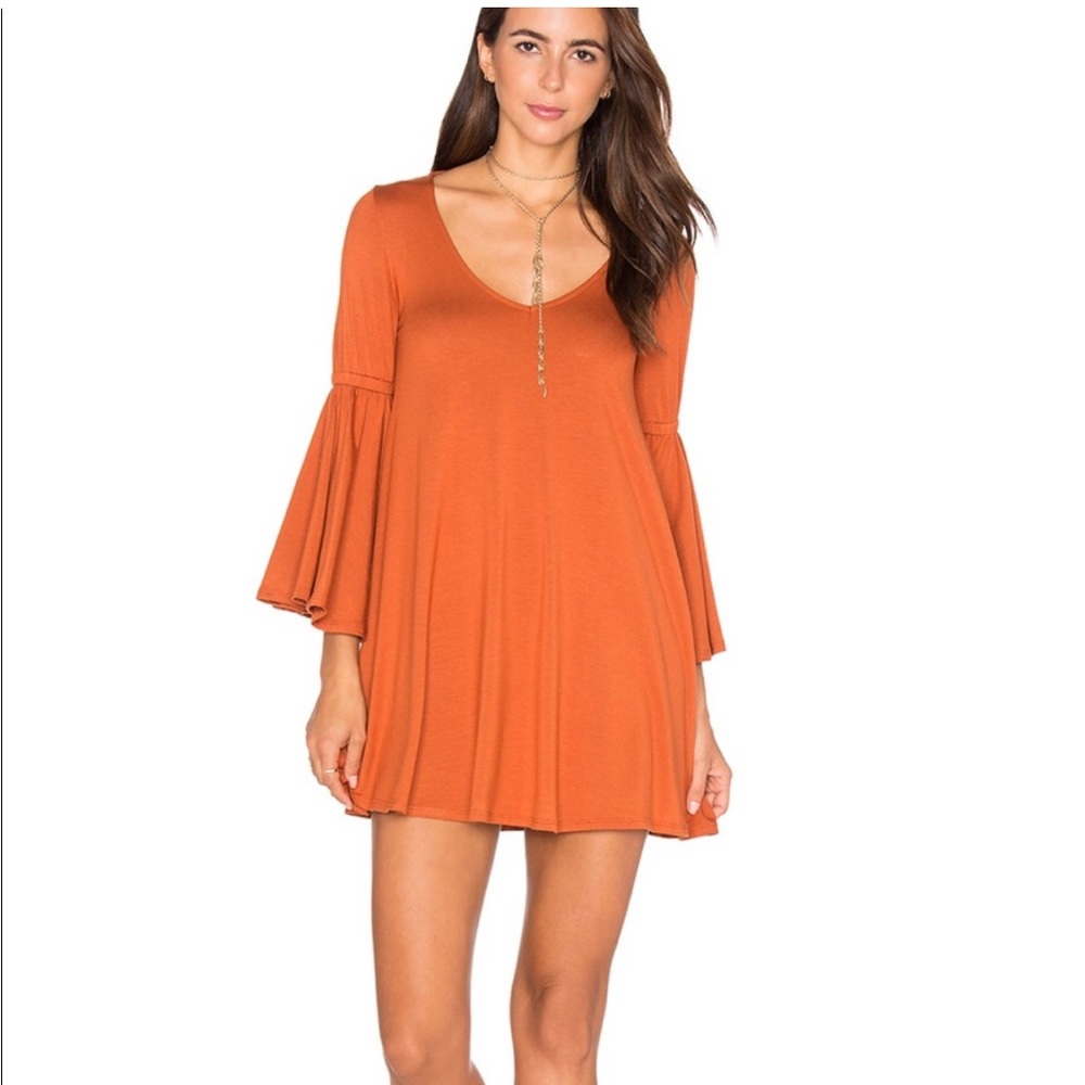 Rachel Pally flutter sleeve dress. Loved and in great condition. Pumpkin spice!